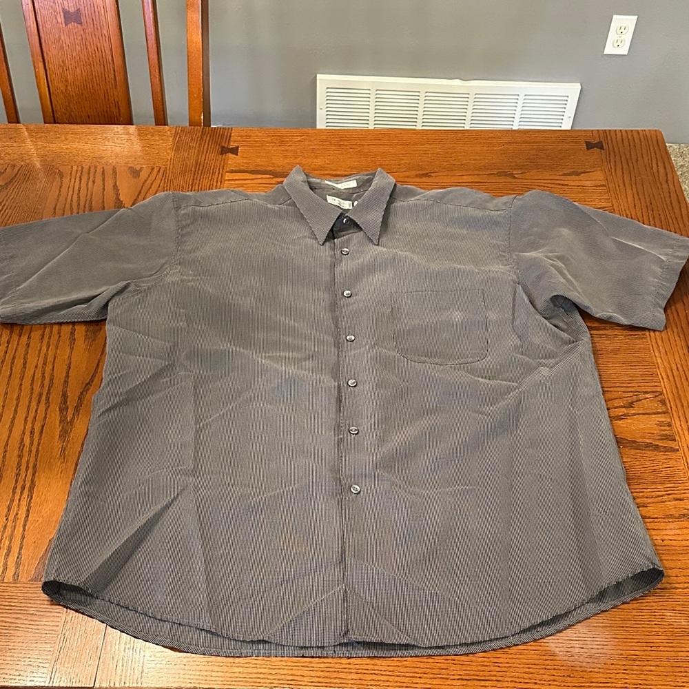 Savane Men's Charcoal Button Down Shirt size XL